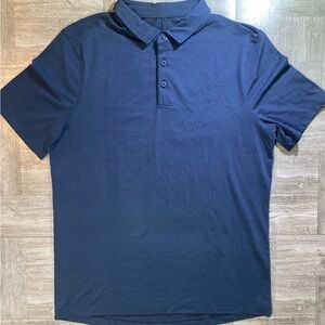 Lululemon Men's Polo Shirt - Navy / Collared - No Tag - Measures as Medium M